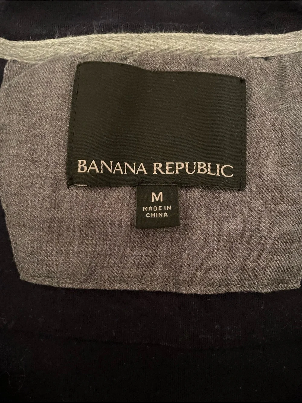 Banana Republic Men's Gray Heather Zip-Front Vest